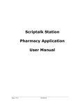 Scriptalk Station Pharmacy Application User Manual - En
