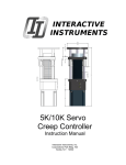 5K/10K Servo Creep Controller - Interactive Instruments, Inc.