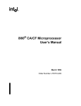 i960 CA/CF Microprocessor User`s Manual