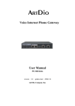 Voice Internet Phone Gateway User Manual