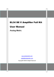 EL34 SE V Amplifier User Manual