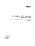 Sun StorEdge SAN Foundation 4.1 Installation Guide