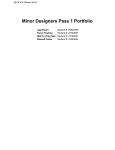 Minor Designers Pass 1 Portfolio - Courses