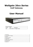 Wellgate 26xx Series User Manual