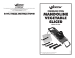 MANDOLINE VEGETABLE SLICER