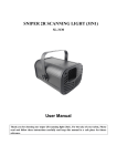 SNIPER 2R SCANNING LIGHT (3IN1) User Manual