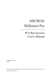 Millennia Pro 1 Series Manual