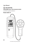 User Manual CFM/CMM Vane Thermoanemometer - Cole