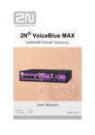 2N VoiceBlue MAX - 2N Telekomunikace