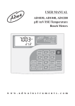 AD1030, AD1040, AD1200 pH /mV/ISE/Temperature Bench Meters