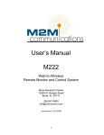 User`s Manual M222 - M2M Communications