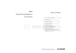 BX-2 Metaroll Pump Dispenser User Manual