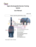 Qpets Rechargeable Remote Training System User Manual