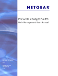 ProSafe Managed Switch Web Management User Manual