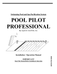 Pool Pilot® Professional Pool Pilot® Professional User Manual