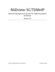 RADview-SC/TDMoIP - RADProductsOnline