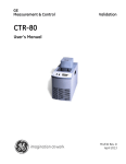 CTR-80 - GE Measurement & Control