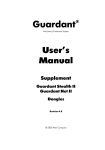 Guardant User`s Manual, Supplement