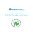 Declaration Processing Training Booklet