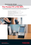 The Pocket PC e750 WiFi.