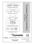 Frymaster Fryer Controllers User`s Manual
