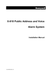 X-618 Public Address and Voice Alarm System