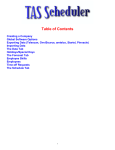 User`s Manual - TAS Scheduler