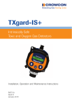 TXgard-IS+ Manual - English - Crowcon Detection Instruments