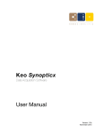 Keo Synopticx User Manual