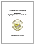 DHS Medicaid Online User Manual - Department of Human Services