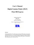 Pixie-500e User Manual