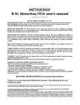R51 distortion/VCA user`s manual