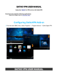 Datho vpn user manual Configuring DathoVPN Add-on