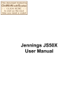 Jennings JS50X User Manual