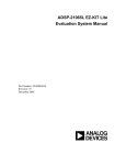 ADSP-21065L EZ-KIT Lite Evaluation System Manual