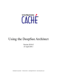 Using the DeepSee Architect - InterSystems Documentation