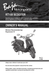RT150 Scooter Owners Manual