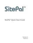SitePal™ Quick Start Guide