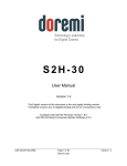 S2H-30 User Manual