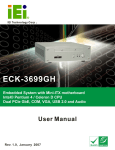 ECK-3699GH Embedded System User Manual