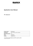 IP Intercom User Manual V1.13