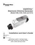 Installation and User`s Guide Electronic Chlorine Generator