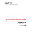 RFR500 433MHz Mobile Reader User Manual
