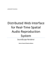 Distributed Web Interface for Real-Time Spatial Audio Reproduction