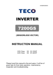 INSTRUCTION MANUAL - Teco Electric & Machinery Pte Ltd