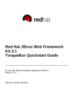 Red Hat JBoss Web Framework Kit 2.1 TorqueBox Quickstart Guide