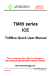TM89 series ICE Tx89Ice Quick User Manual v1.1