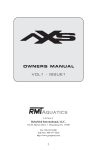 aXs Manual - RehaMed International, Ltd.