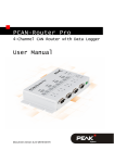 PCAN-Router Pro - User Manual - PEAK