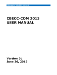 CBECC-COM 2013 USER MANUAL - CBECC